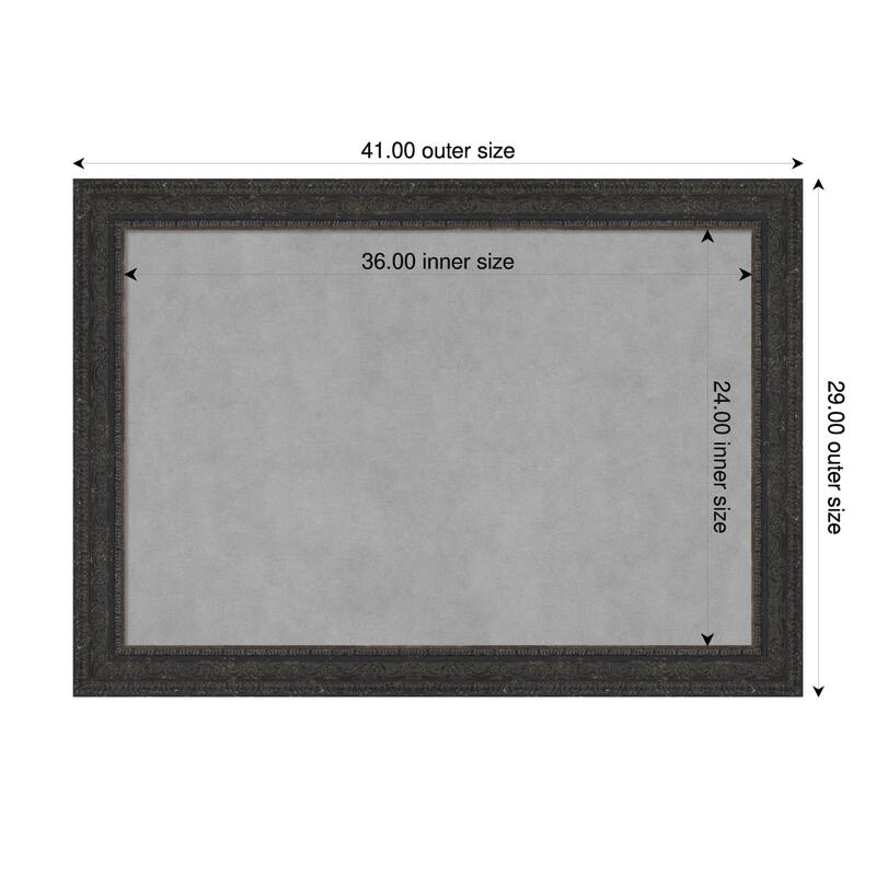 Amanti Art Attic Aged Black Framed - 41 x 29 in - Attic Aged Black