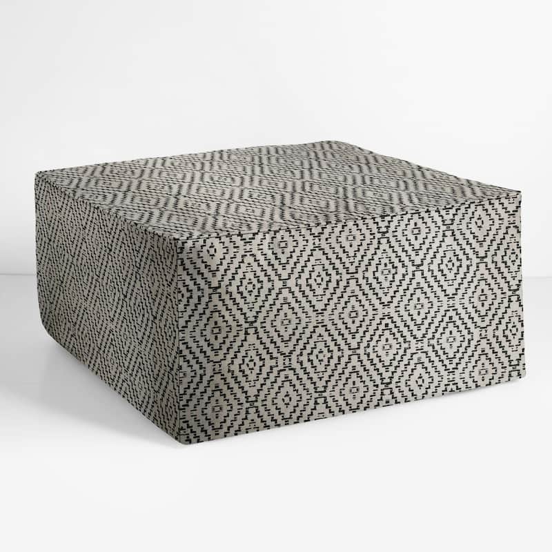 Sorra Home Sunbrella Outdoor Corded Bean Pouf
