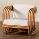 preview thumbnail 10 of 9, Corsa Modern Bohemian Natural Rattan Arm Chair