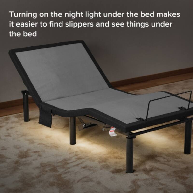 Modern Zero Gravity Base Adjustable Bed with Wireless Remote Control and USB Ports