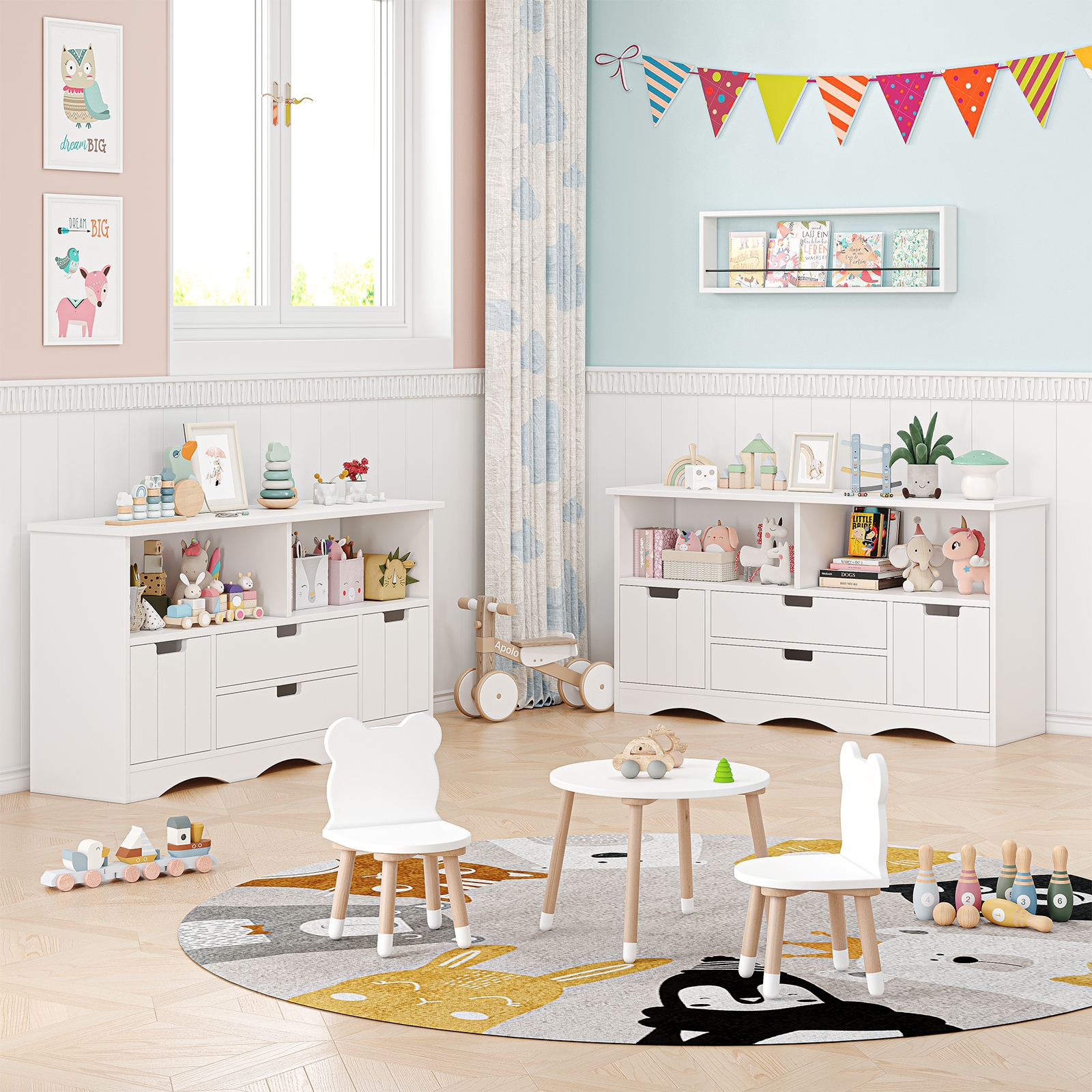 48 Toy Storage Organizer Wooden Toy Storage Cabinet Toddler Toy Box