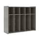 preview thumbnail 4 of 6, Tot Mate 5 Section Laminate Toddler Floor Locker - 46" x 15" x 47.5" Shadow Elm Gray - Assembled