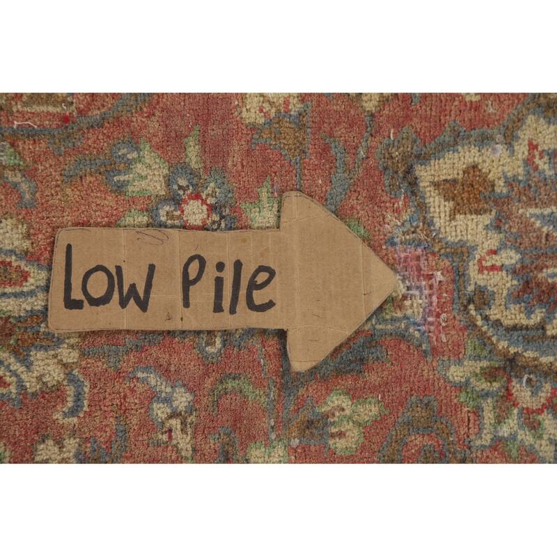 Hand Knotted Oriental 100% Wool Carpet Traditional Floral Oranges & Rust Kashan Area Rug - 13' 0'' X 9' 6''