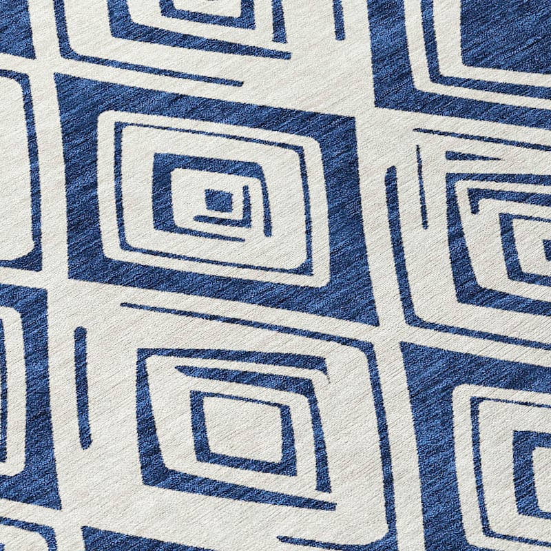Machine Washable Indoor/ Outdoor Chantille Ombre Diamonds Rug