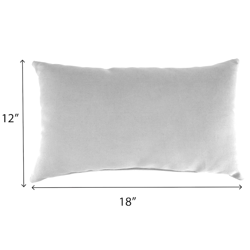 18" x 12" Navy Solid Outdoor Lumbar Throw Pillow - Set of 2 - 12'' L x 18'' W x 4'' H