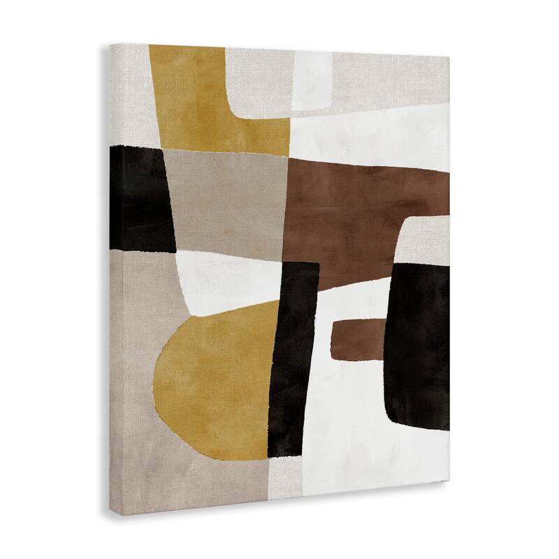 Stupell Abstract Shapes in Earth Tones Canvas Wall Art Design By Amber Sterling