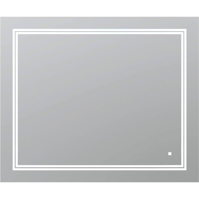 AQUADOM Soho Led Lighted Mirror for Bathroom Defogger, Backlit and Front-Lit