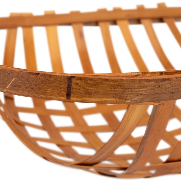 brown tobacco basket Square Lattice Tobacco Baskets - Brown - Set of 3 - Bed Bath & Beyond