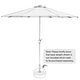 preview thumbnail 5 of 19, Costway 10FT Patio Solar Umbrella LED Patio Market Steel Tilt W/Crank