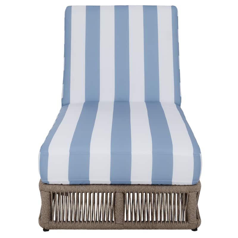 SAFAVIEH Outdoor Tinna Sun Lounger - 75x25x13