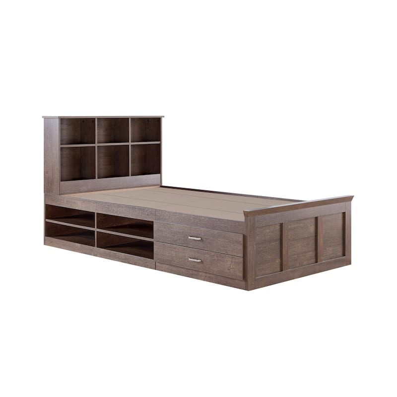 DH BASIC Transitional 2-Drawer Storage Bed by Denhour