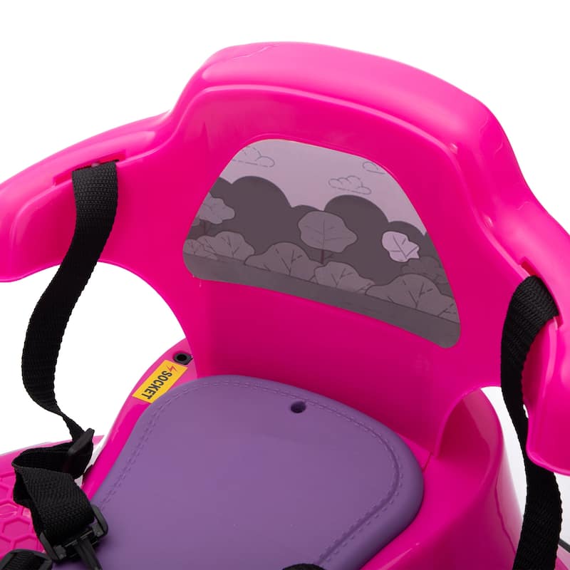 12V Snail-Shaped Kids Electric Bumper Car with Remote Control, Ride On Car with LED Lights,360 Degree Rotate, Toddler Race Toys