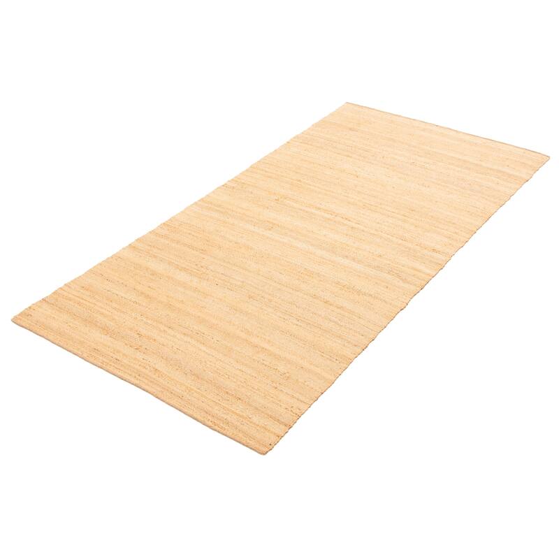 ECARPETGALLERY Flat-Weave Palas Denizli Tan Jute Kilim - 4'5 x 8'10