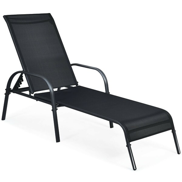 sling folding patio lounger