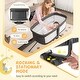 preview thumbnail 2 of 3, 3 in 1 Rocking Bassinet & Baby Bassinet Bedside Crib Portable Bassinet