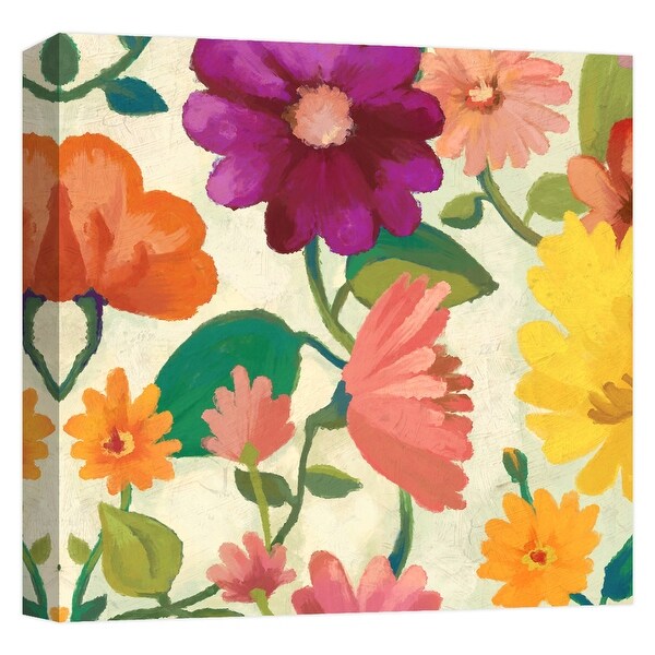 PTM Images 9-124608 PTM Canvas Collection 12" x 12" - "Spring Bouquet II" Giclee Flowers Art Print on Canvas