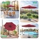 preview thumbnail 39 of 57, BONOSUKI LED Patio 9Ft Market Umbrella,Outside Deck Table Umbrella