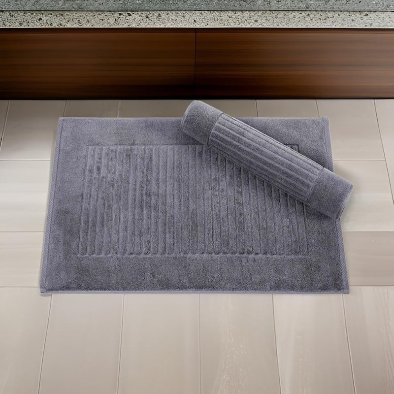 Brampton Plush Absorbent Non-Slip Cotton Bath Mat Set of 2