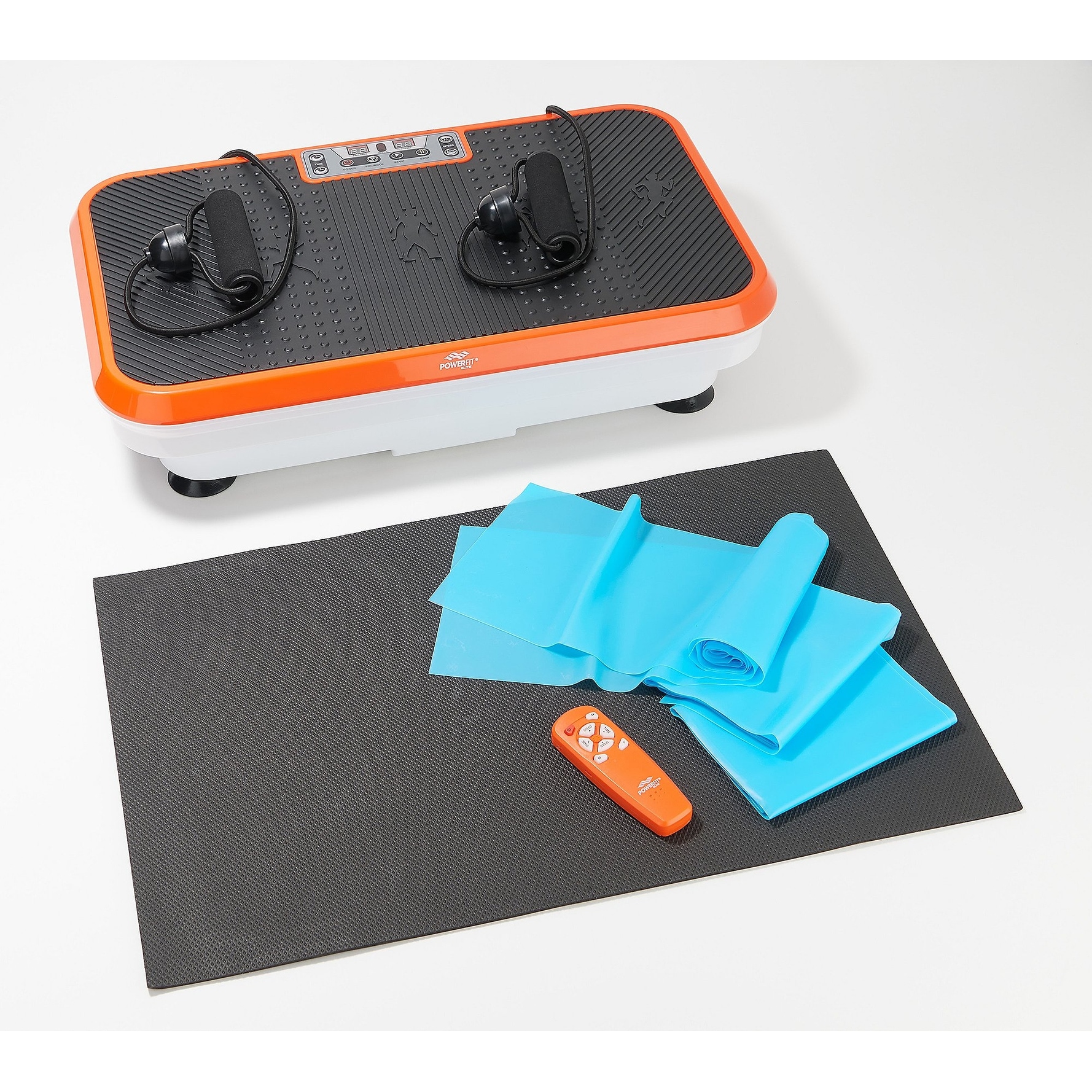 PowerFit Elite Vibration Platform with Exercise Bands Mat