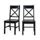 preview thumbnail 13 of 16, Walker Edison Antique X-Back Dining Side Chairs (Set of 2)
