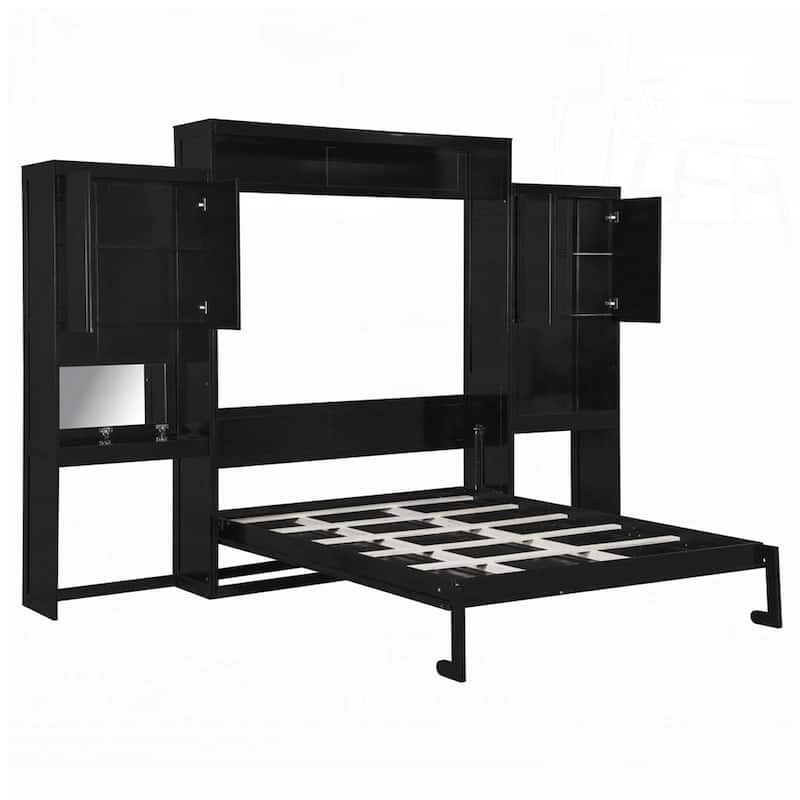 Murphy Bed with Vanity and Cabinets