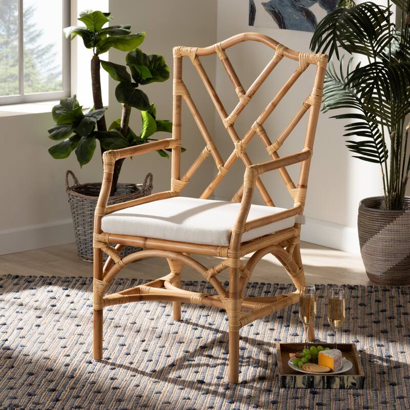 Delta Modern Natural Finished Rattan Dining Chair