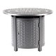 preview thumbnail 25 of 29, Round 34 in. x 34 in. Aluminum Propane Fire Pit Table with Glass Beads, Two Covers, Lid, 37,000 BTUs
