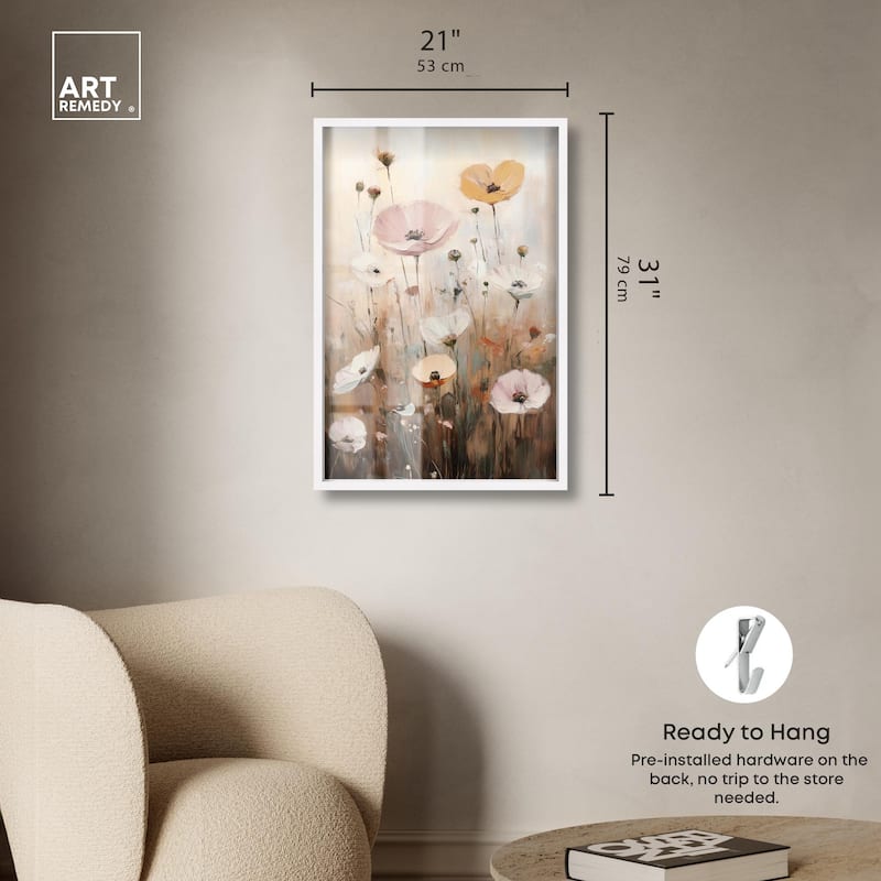Delicate Flowers in Bloom Shadowbox by Art Remedy