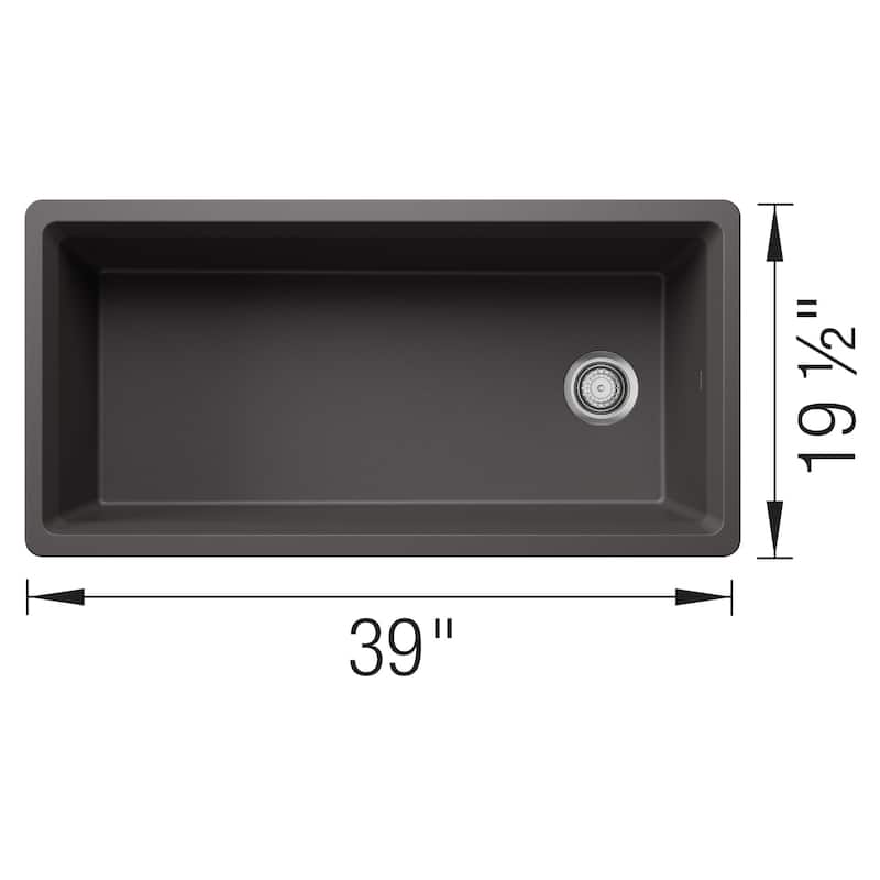 Blanco 443322 Inteos 39" Undermount Single Basin Granite Composite