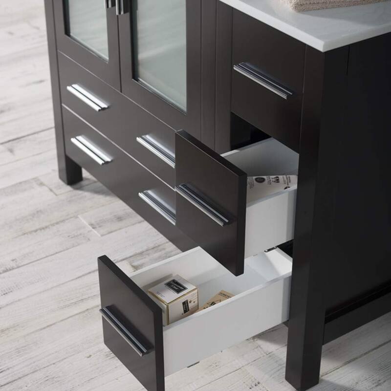 Blossom Sydney 42" Bathroom Vanity with Storage Side Cabinet & Mirrors