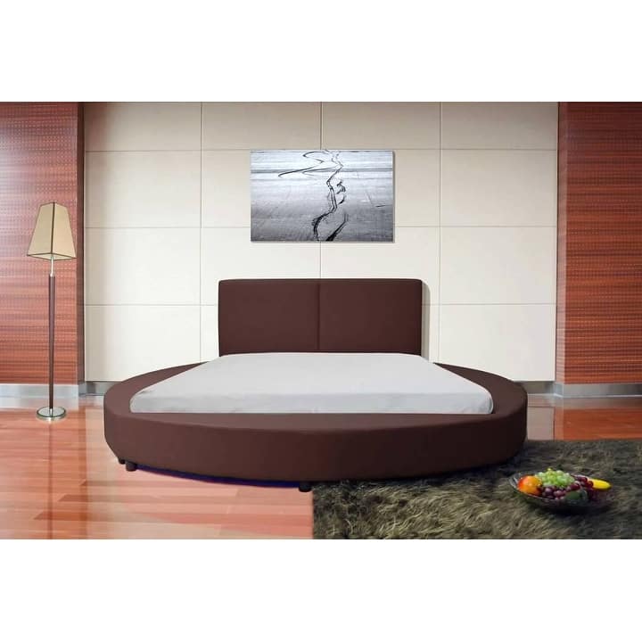 Greatime Modern Round Shape Platform Bed