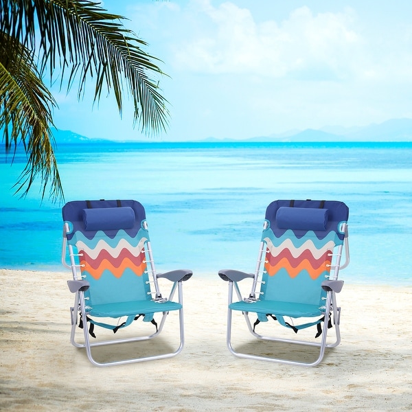 Beach chairs store with backpack straps
