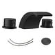preview thumbnail 5 of 18, Two Handle Matte Black Waterfall Bathroom Faucet