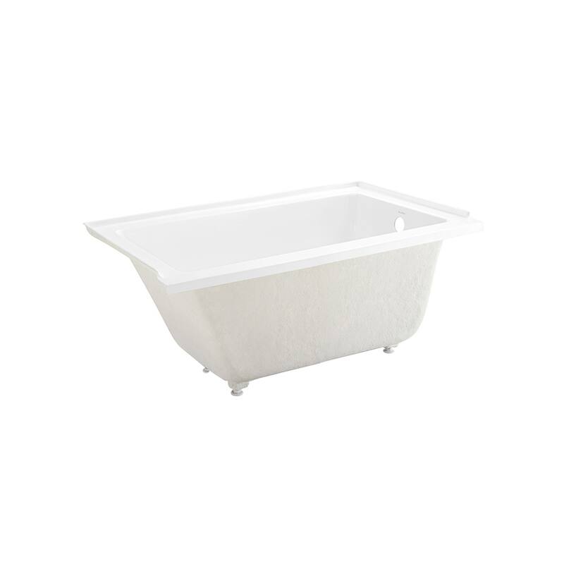 Voltaire 54 in x 30 in Acrylic Glossy White, Alcove, Integral Bathtub