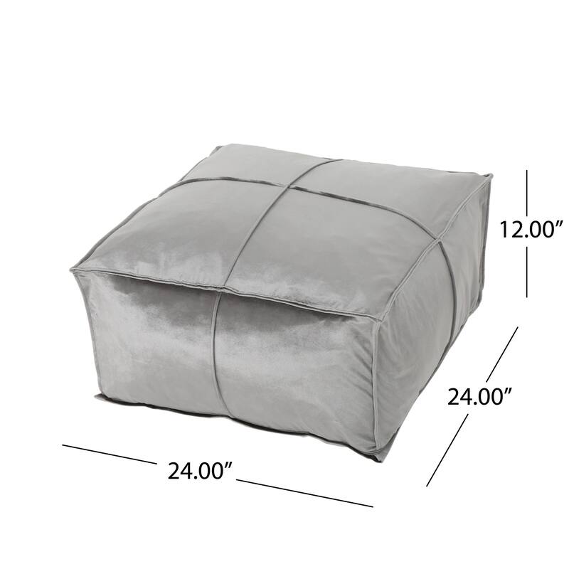 Multi-purpose Square Pouf，Velvet fabrics