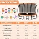 preview thumbnail 12 of 16, 12FT ASTM Approved Recreational Trampoline with Ladder-Black