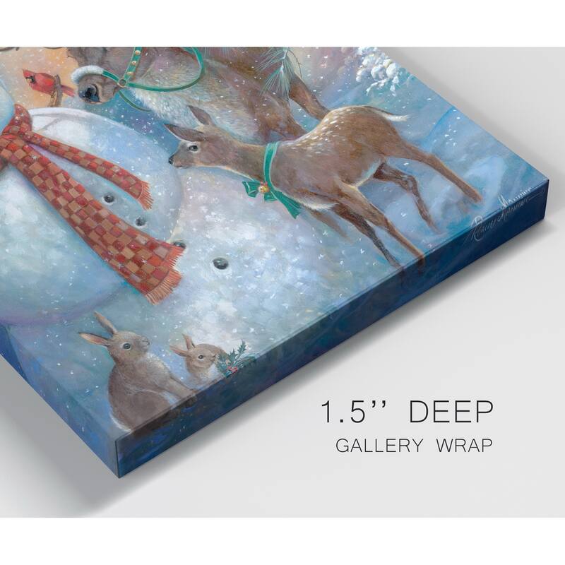 Hello Mr. Snowman!-Premium Gallery Wrapped Canvas - Ready to Hang
