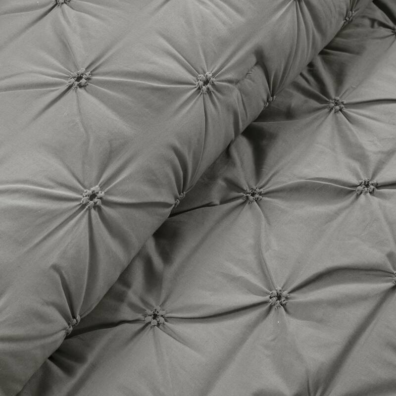 Lush Decor Ravello Pintuck 100 Percent Cotton Comforter Set