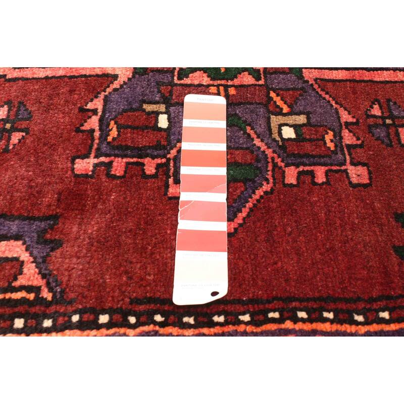 ECARPETGALLERY Hand-knotted Konya Anatolian Dark Red Wool Rug - 4'9 x 8'4