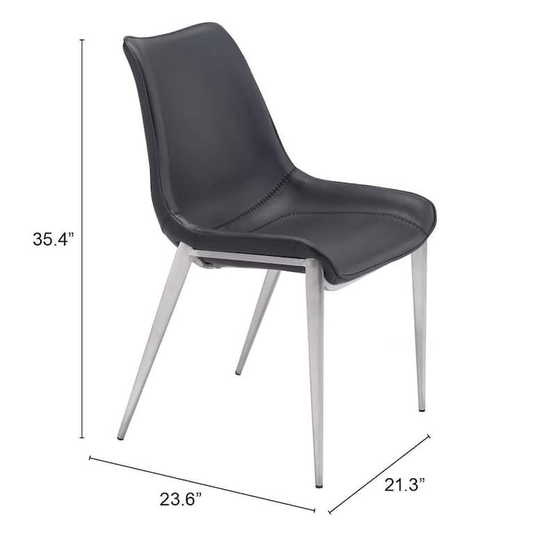 Magnus Dining Chair (Set of 2) - Product (in) : 21.3" W x 23.6" D x 35.4" H