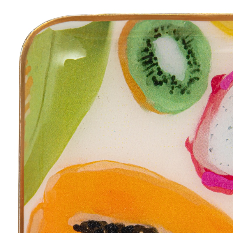 Abstract Enameled Metal Trays