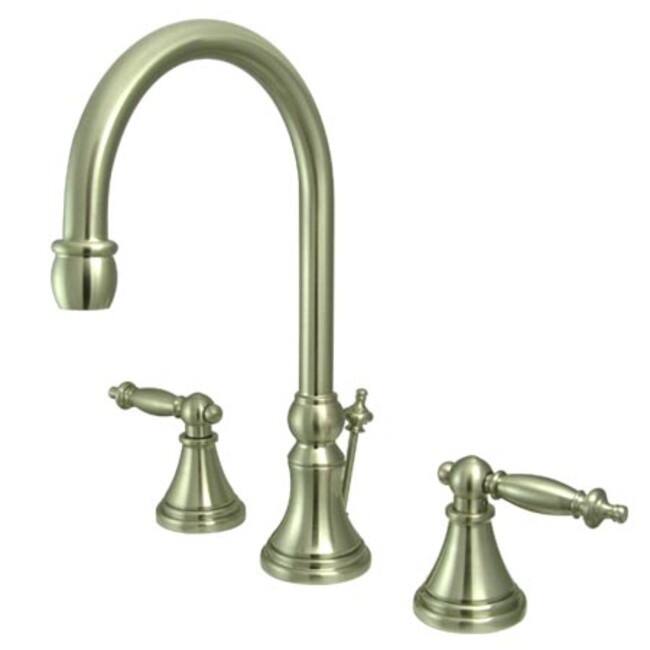 Kingston Brass Templeton Widespread Bathroom Faucet with Brass Pop-Up