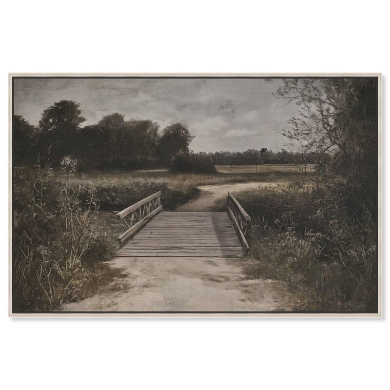 Bridge to Beyond Canvas by Art Remedy - Silver - 30" x 20"