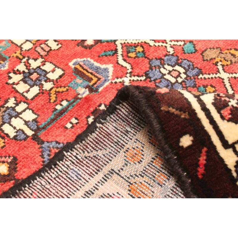 ECARPETGALLERY Hand-knotted Andelz Red Wool Rug - 3'7 x 9'8