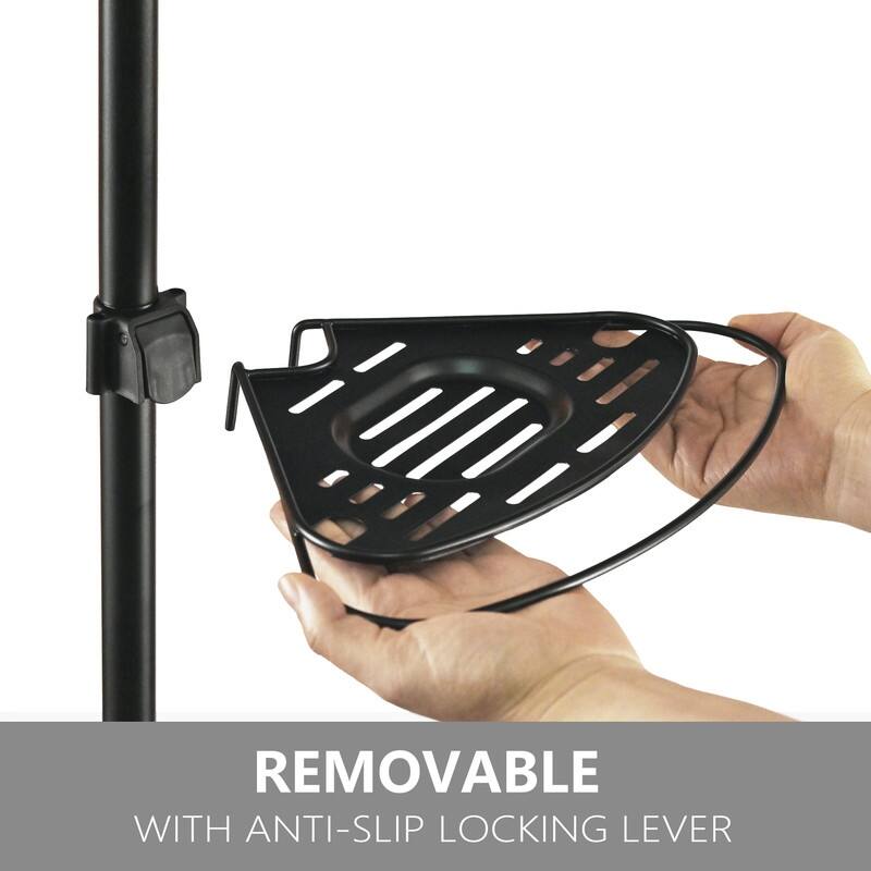Utopia Alley 4 Tier Tension Pole Shower Caddy with 3 Baskets & Soap Tray Shelf