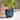 Ocean Blue Round Ceramic Planter, Indoor and Outdoor