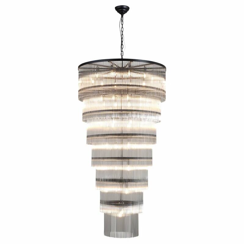 KAYLA 77"H Seven-LayerStriped Column StairLight