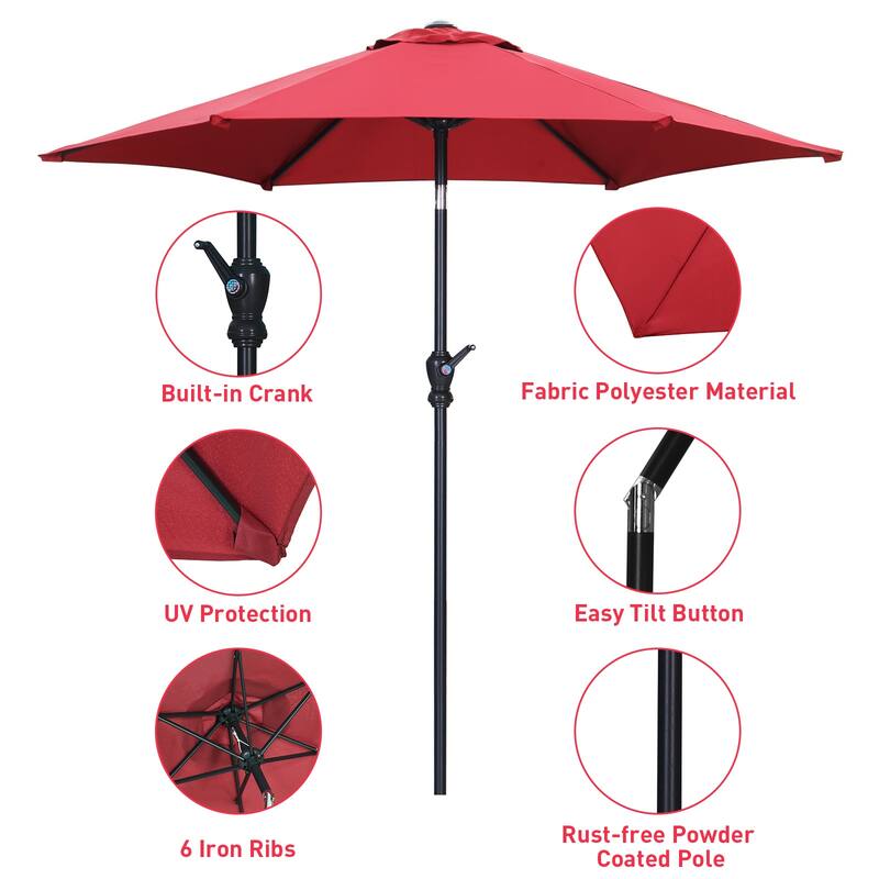 Ainfox Patio Umbrella Without Base for Garden Patio