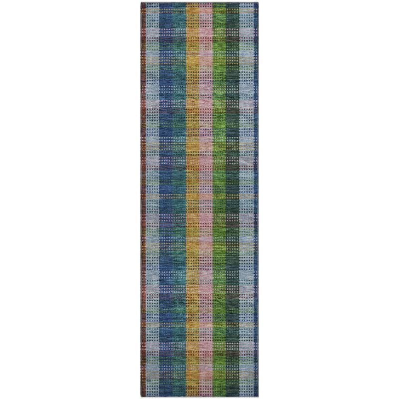 Premium Washable Super Soft Modern Plaid Mayfield Rug