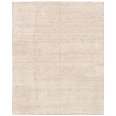 ECARPETGALLERY Hand Loomed Kashkuli Gabbeh Light Grey Wool Rug - 8'0 x 9'9